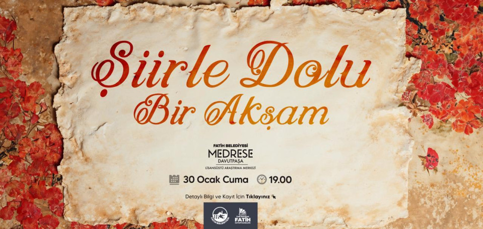 Şiirle Dolu Bir Akşam Şiirle Dolu Bir Akşam