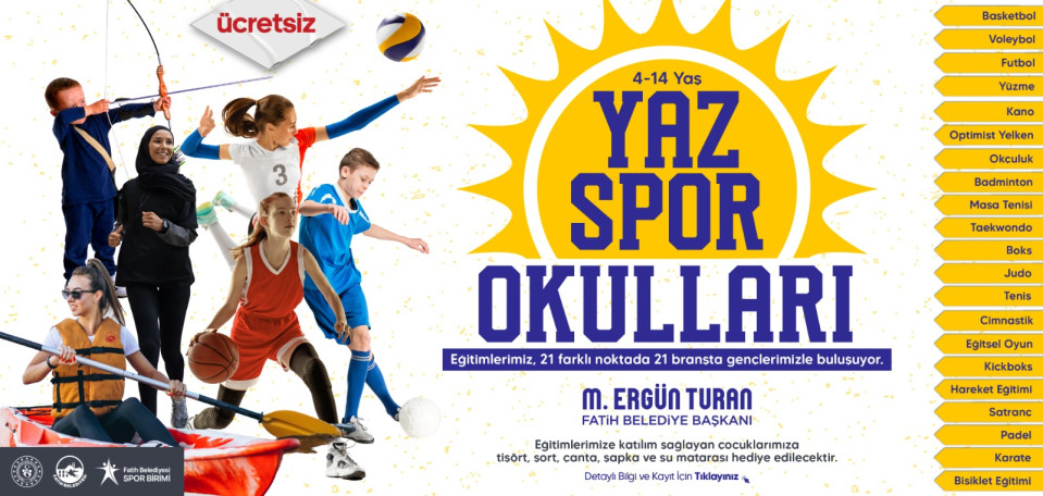 Yaz Spor Okulları Yaz Spor Okulları