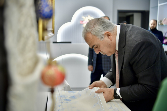 Başkan Turan GastroSanat'taki Çalışmaları Sanatçılarla Birlikte İnceledi