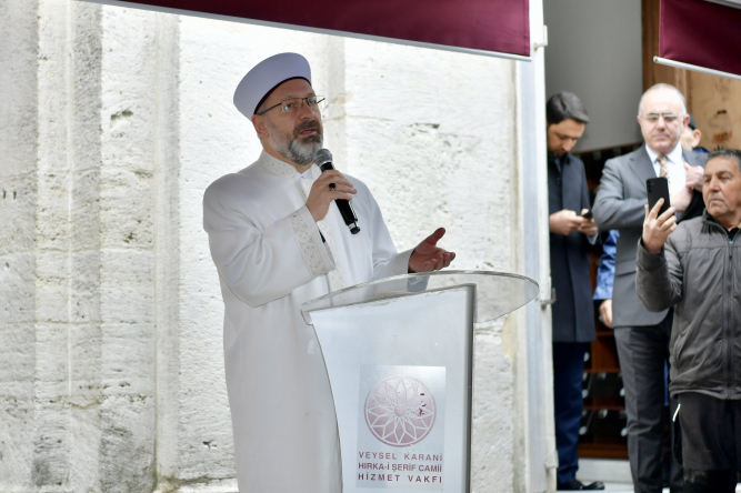 Hırka-i Şerif Diyanet İşleri Başkanı Prof. Dr. Ali Erbaş, Vali Davut Gül ve Başkan Turan'ın Katılımlarıyla Ziyarete Açıldı