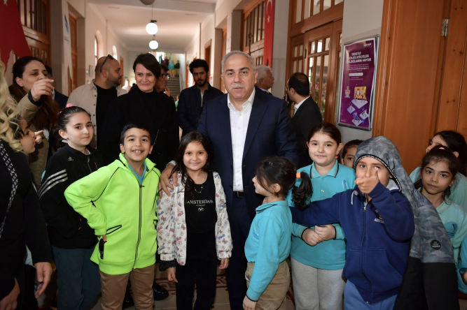 Başkan Turan, Akşemsettin İlkokulu Öğrencileriyle Buluştu