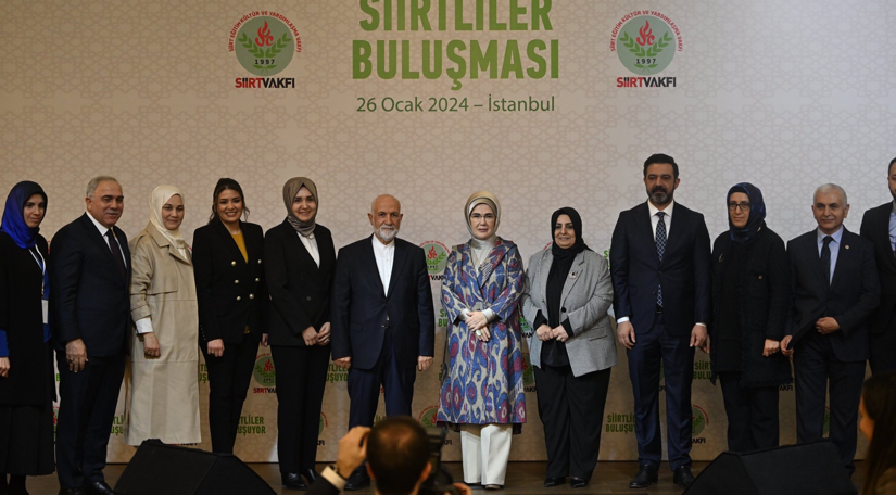 Siirtliler Buluşması Saygıdeğer Emine Erdoğan Hanımefendi nin Katılımıyla Neslişah Sultan Kültür Merkezi nde Gerçekleştirildi