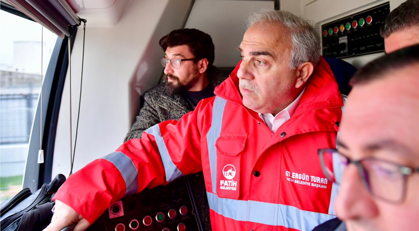 Mayor Turan Closely Observed Works on Sirkeci-Kazlıçeşme Rail System Line
