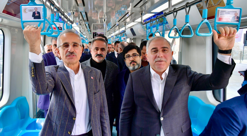 Başkan Turan, Bakan Abdulkadir Uraloğlu ile Sayın Cumhurbaşkanımızın Teşrifleriyle Açılacak Sirkeci-Kazlıçeşme Tren Hattı Alanındaydı
