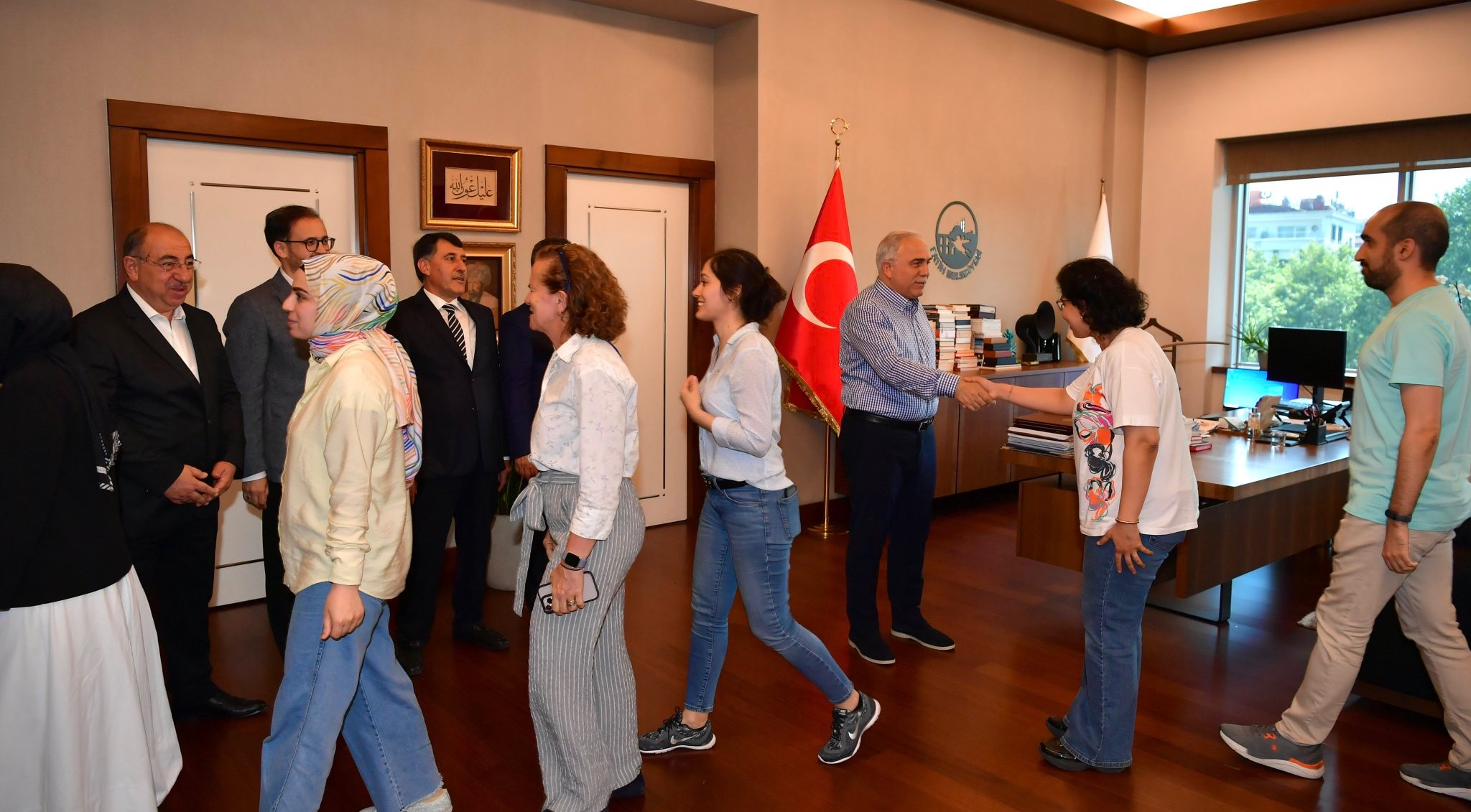 Başkan Turan, Çalışma Arkadaşlarıyla Bayramlaştı