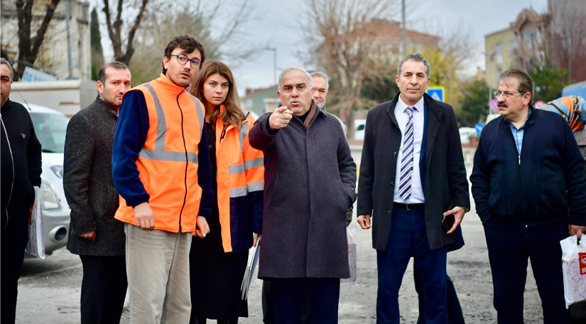 Başkan Turan, Topkapı Kaleiçi Meydanı Projesi Çalışmalarını İnceledi