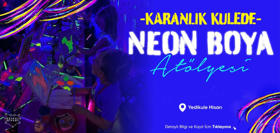 Karanlık Kulede Neon Boya Atölyesi