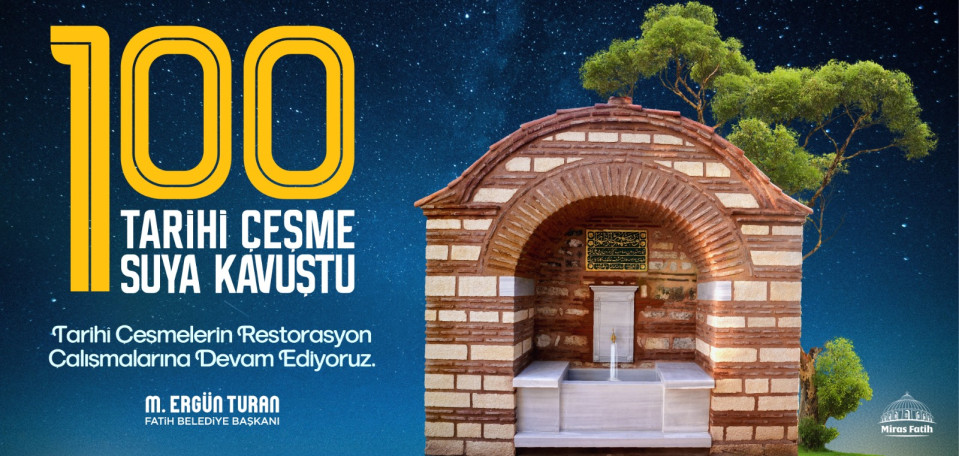 100 Tarihi Çeşme Suyuna Kavuştu