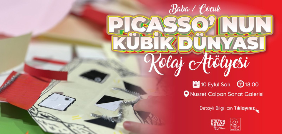 Baba - Çocuk Picasso'nun Kübik Dünyası Kolaj Atölyesi