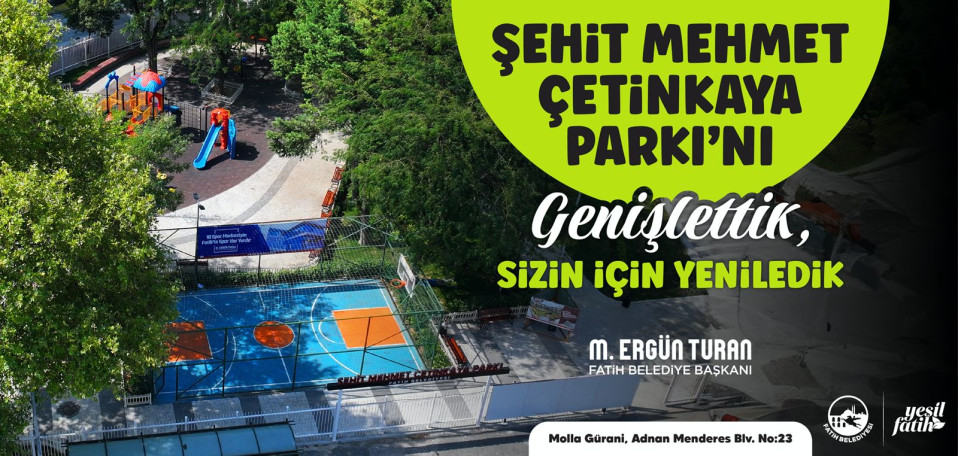 Şehit Mehmet Çetinkaya Parkı Yenileme