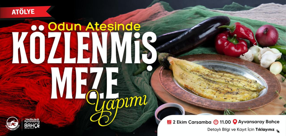 Odun Ateşinde Közlenmiş Meze Yapımı