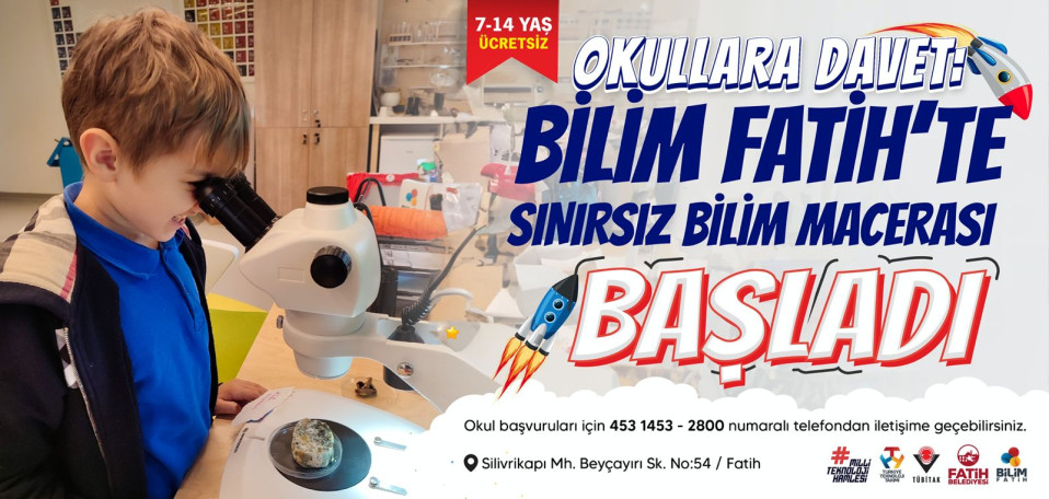 Okullar Bilim Fatih'te 