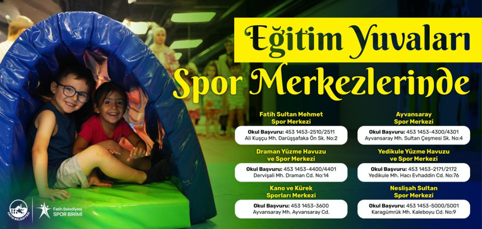 Eğitim Yuvaları Spor Merkezlerinde