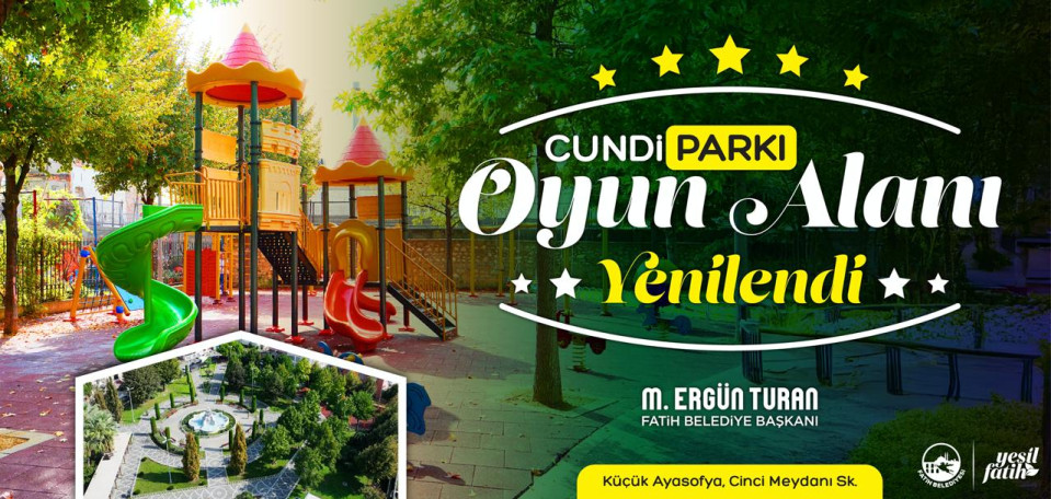 Cundi Parkı Oyun Alanı Yenilendi