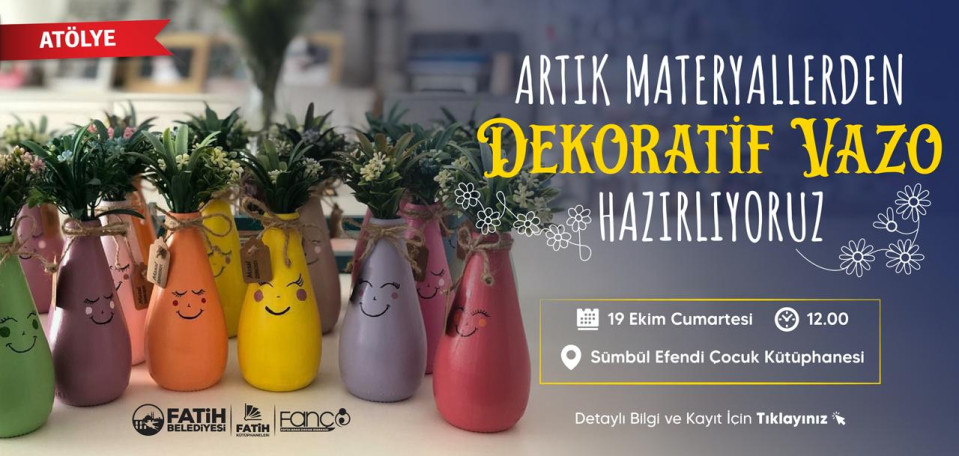 Artık Materyallerden Dekoratif Vazo Hazırlıyoruz