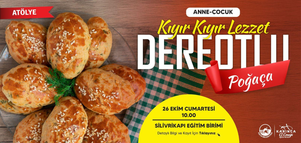 Anne-Çocuk Dereotlu Poğaça Yapımı