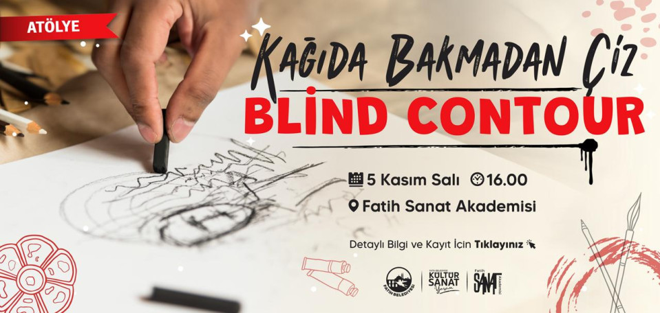 Kağıda Bakmadan Çiz Blind Contour