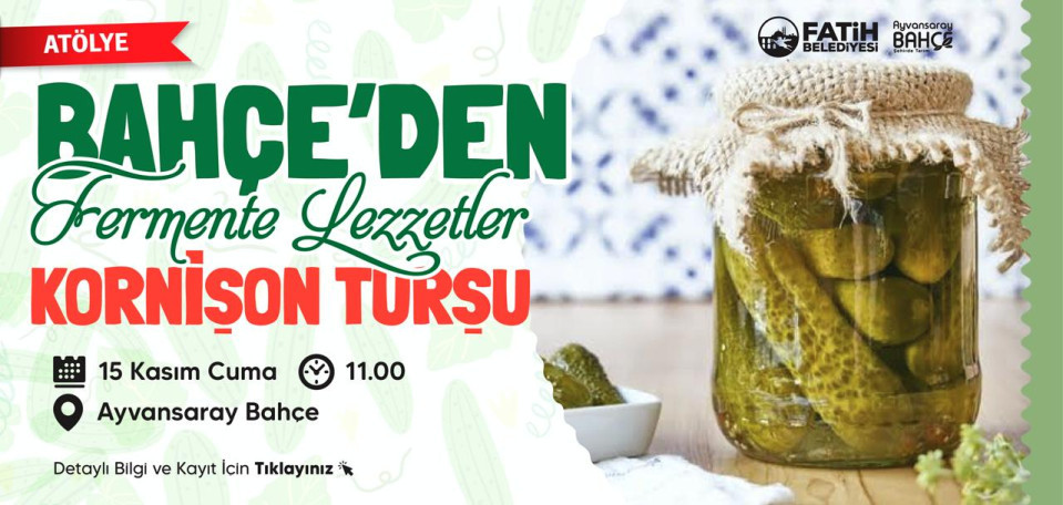 Bahçeden Fermente Lezzetler Kornişon Turşu 