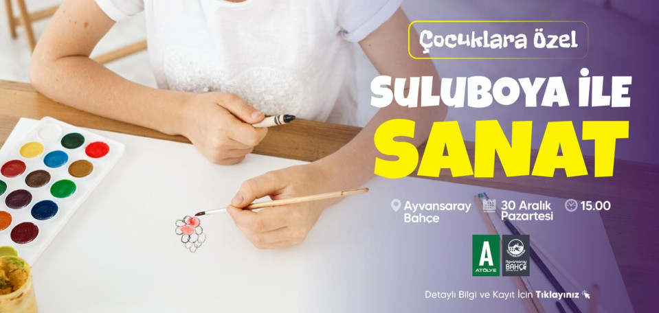 Çocuklara Özel Suluboya İle Sanat