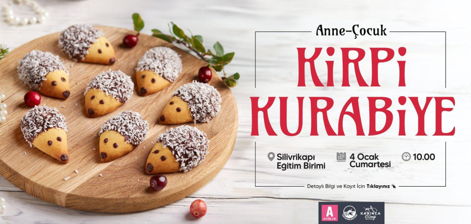 Anne-Çocuk Kirpi Kurabiye Atölyesi