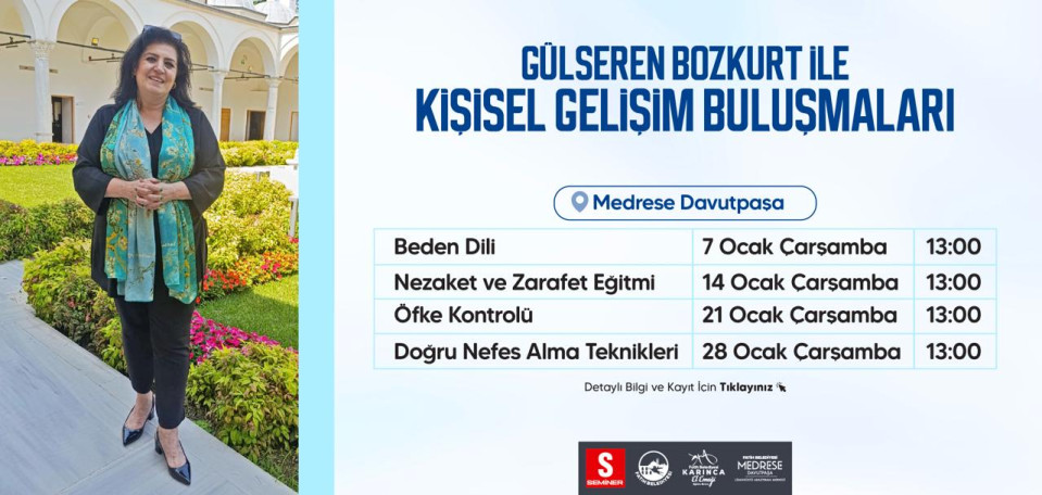 Gülseren Bozkurt İle Kişisel Gelişim Buluşmaları Gülseren Bozkurt İle Kişisel Gelişim Buluşmaları