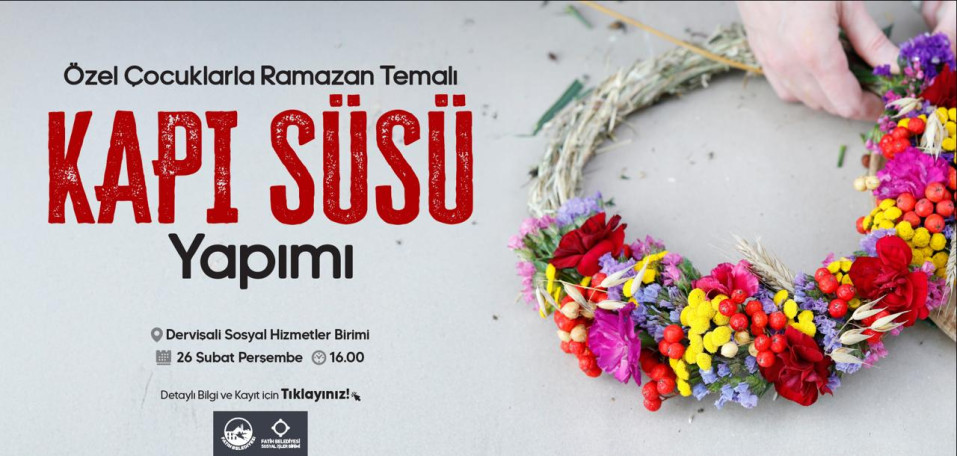 Özel Çocuklarla Ramazan Temalı Kapı Süsü Yapımı Özel Çocuklarla Ramazan Temalı Kapı Süsü Yapımı