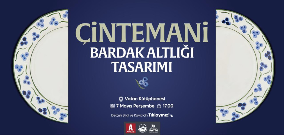 Çintemani Bardak Altlığı Tasarımı Çintemani Bardak Altlığı Tasarımı