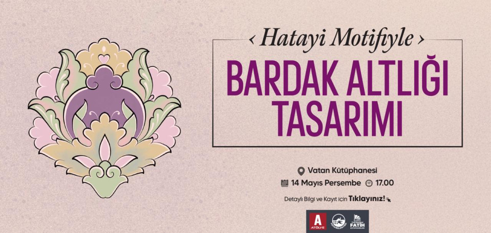 Hatayi Motifiyle Bardak Altlığı Tasarımı Hatayi Motifiyle Bardak Altlığı Tasarımı