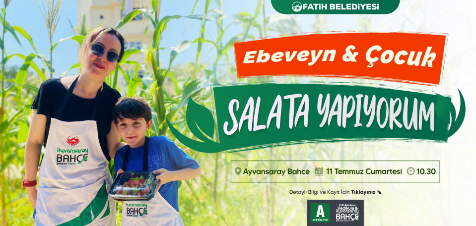 Ebeveyn Çocuk Salata Yapıyorum Ebeveyn Çocuk Salata Yapıyorum