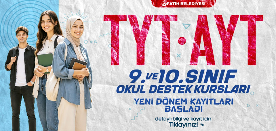 TYT-AYT Yeni Dönem Kayıtları Başladı TYT-AYT Yeni Dönem Kayıtları Başladı