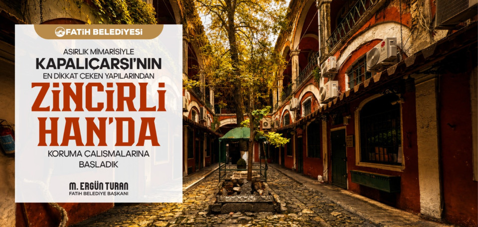 Zincirli Han'da Koruma Çalışmalarına Başladık Zincirli Han'da Koruma Çalışmalarına Başladık