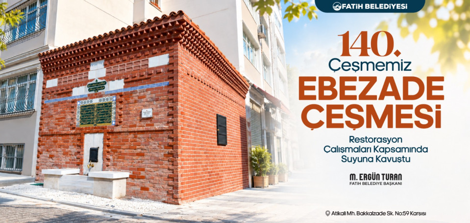 140. Çeşmemiz Ebezade Çeşmesi 140. Çeşmemiz Ebezade Çeşmesi